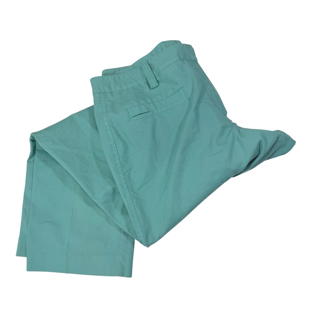 New Directions 14 Teal Green Straight Leg Trousers Workwear Business Casual